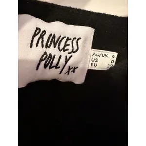 Princess Polly Black Mini Skirt Womens Size 0 Linen Blend A-Line High Waisted thumbnail 2