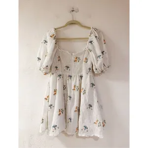 For Love and Lemons Yolanda Mini Dress in White Large thumbnail 3