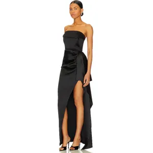 Nicholas Erelyn Strapless Gown In Black Size 4 / Small thumbnail 2