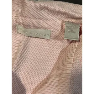 Lord‎ & Taylor Pink Linen Button-Down Shirt and pants Casual PJ'S B-213 thumbnail 3