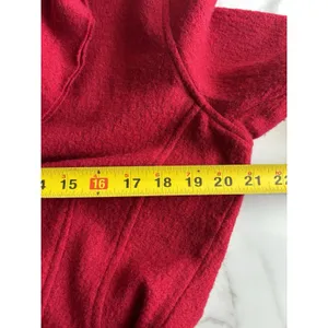 CAbi Red 100% Merino Wool Belted Wrap Cardigan Jacket Sweater Belt M Style 167 thumbnail 7