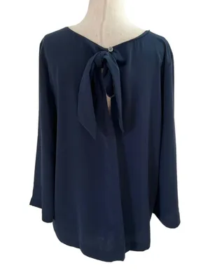Ann Taylor Blue Long Sleeve Blouse Size M | 39-57 thumbnail 1