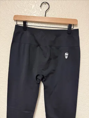 GYMREAPERS Black Infinity Seamless Leggings Size XL thumbnail 10