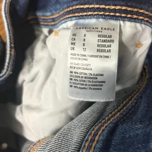 American Eagle Kick Boot Jeans‎ Size 8 Blue thumbnail 6