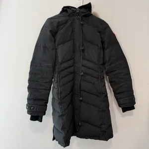 Canada Goose Black Lorette Parka 2090L Down‎ Winter Coat Fur Trim Hood Size XS thumbnail 4