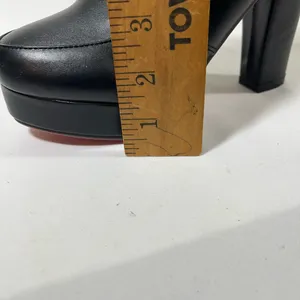 Platform Lace Up 4” Heels Women‎ Black W/Red Soles Eu 37 6.5-7 New thumbnail 7