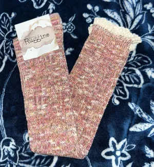 NWT! Three Bird Nest Ruggine Soul Mates Ribbed Knit Socks thumbnail 1