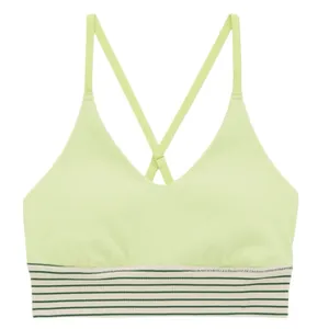 OFFLINE By Aerie Ribbed Scoop Sports Bra sharp green women’s small bralette thumbnail 2