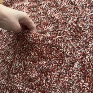 Universal Threads Cotton Blend Red Heathered Cardigan Sweater Women’s Size Large thumbnail 4