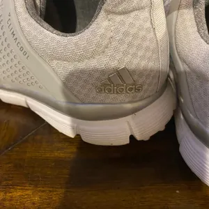 Adidas Golf Shoes size 7.5 grey and pink thumbnail 3