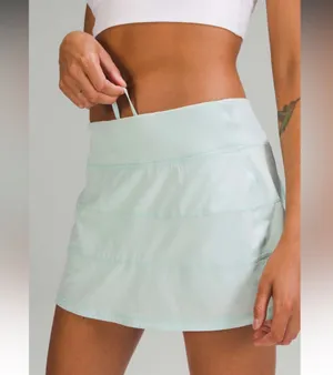 NWT Lululemon Pace Rival MR Skirt *Long / Delicate Mint / 2 thumbnail 1