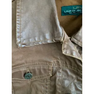 LRL Lauren Jeans Co. Coated Brown Jacket Size Small thumbnail 3
