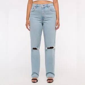 ABERCROMBIE & FITCH The 90’s Straight Ultra High Rise Jeans Size 30 / 10R NWT thumbnail 3