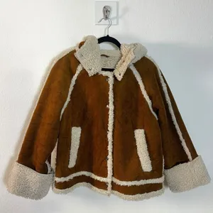 Free People Western Bohemian Vegan Suede Exchange Shearling Jacket Coat Small thumbnail 7