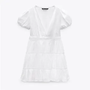 Zara dress mini‎ boho embroidered openwork lace eyelet summer sundress M thumbnail 8