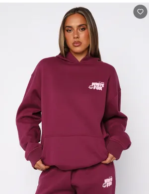 White Fox Boutique 11th Street Sweet Kisses Oversized Hoodie S/M thumbnail 1