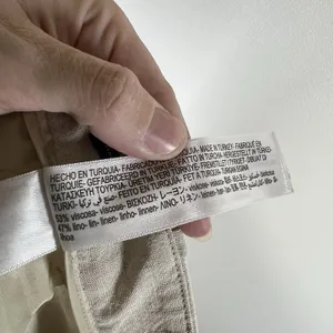 Massimo Dutti Linen Blend Tan Cargo Leg Sz 10 Pants‎ High Waist Resort Vacation thumbnail 10