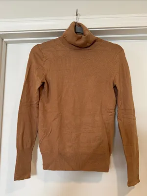 Ann Taylor Classic Women’s Turtleneck Sweater - Camel thumbnail 1