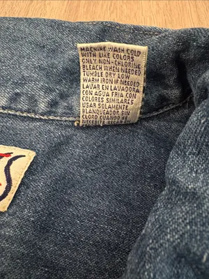 Bill Blass Vintage Denim Full Zip Shacket Shirt Women’s Size 2X thumbnail 5