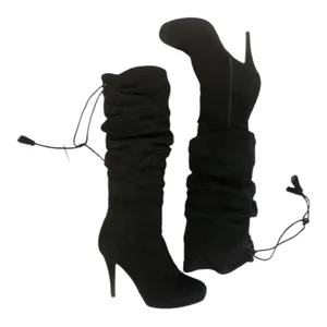 Thalia Sodi Brisa Knee High Slouchy Tassel Boots Size 9 thumbnail 3