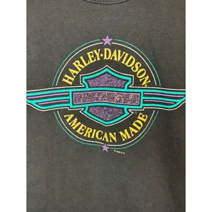Vintage Harley Davidson Tank Top USA Made Charlotte NC Small 90s thumbnail 3