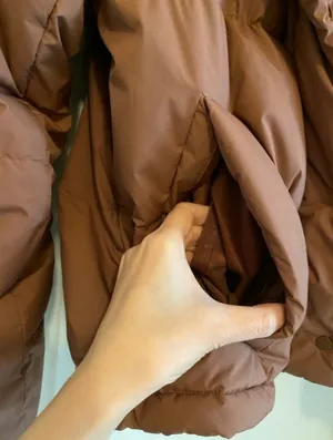Lululemon Wunder Puff Brown Cropped Puffer Jacket size 8 thumbnail 7