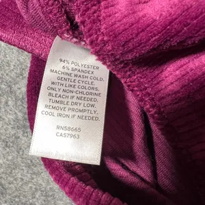 BP Flared Corduroy Pants Magenta Pink‎ Velvet Bell Bottoms Size M thumbnail 7