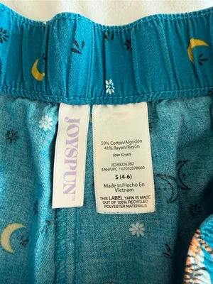 Joyspun Teal Tiger Sleep Shorts Size Small thumbnail 4