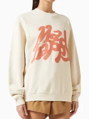 Madhappy Local Optimist Sweatshirt in Fleece in neutral thumbnail 1