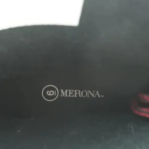 Merona Rain Boots Womens 6 Black Rubber Waterproof Lace Up Red‎ Laces Utility thumbnail 11