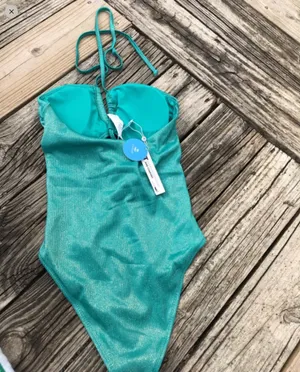 Cupshe Dakota Tunnel Halter One Piece Swimsuit sz M thumbnail 5