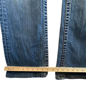 Big Star Casey Bootcut Jeans Medium Wash Distressed Denim Low‎ Rise Size 30L USA thumbnail 10