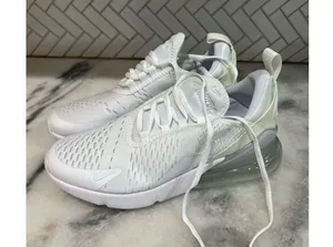 Nike Air Max 270 GS White Iridescent Youth 6Y Women 7.5 Sneakers 943345-103 thumbnail 4