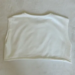 Altar'd State White Cropped Athletic Top thumbnail 3