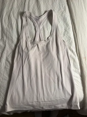 White Lululemon Racerback Tank Top thumbnail 1