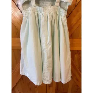 Pinch Anthropologie Smocked Back Cutouts Mint Sleeveless Short Dress Medium (577 thumbnail 6