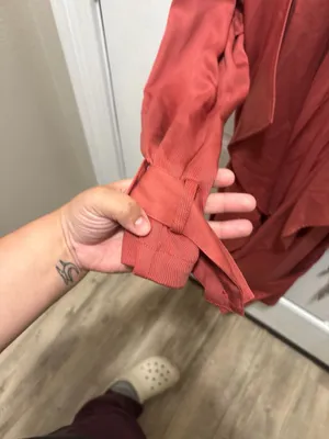 Gianni Bini Cinnamon French Twist Open Front Drape Long Trench Jacket thumbnail 6
