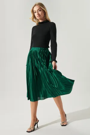 Sugarlips All That Glimmers Pleated Midi Skirt thumbnail 2