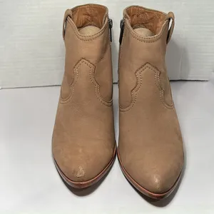 Frye Womens Reina Ash Leather Western Pointed Toe Booties Ankle Boots Size 8.5 thumbnail 2