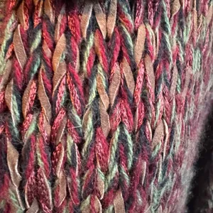 Patricia Barrera Alpaca Wool Leather Knit Toggle Cardigan Coat Chile Handmade L‎ thumbnail 4