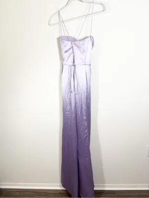 Cinderella Divine Ladivine 7483 Lavender Purple Satin Corset Maxi Dress Size 6 thumbnail 4