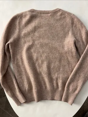 Quince Mongolian Cashmere Crewneck Sweater in Oatmeal Small thumbnail 5