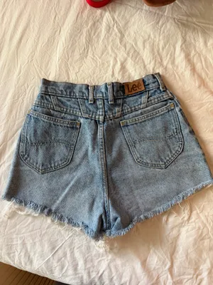 Vintage Lee high-waited denim shorts thumbnail 3