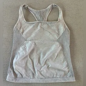 Free People Good Karma Long Tank in Ice Grey XL thumbnail 5
