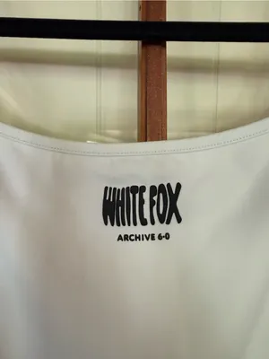 White Fox Divine Playsuit Logo Romper White Size Large Active Lounge Athleisure thumbnail 6