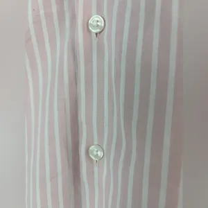 ASOS M Preppy Pastel Pink and White Striped Button Down Shirt thumbnail 4