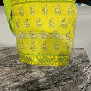 Paisley Patterned Yellow lunch Bag thumbnail 4