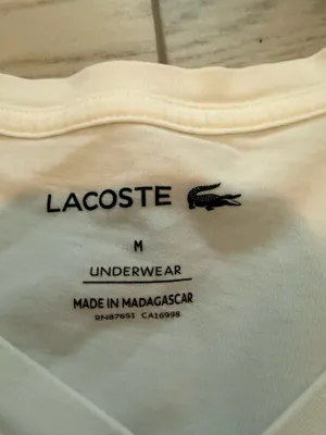 Lacoste Men’s Slim Fit V-Neck Undershirt thumbnail 6