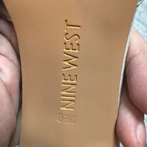 Nine West Beige Suede Block Heel Sandals thumbnail 7