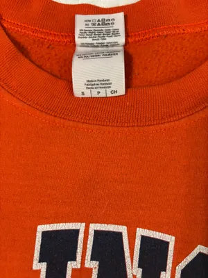 Orange Illinois crew neck sweatshirt thumbnail 3